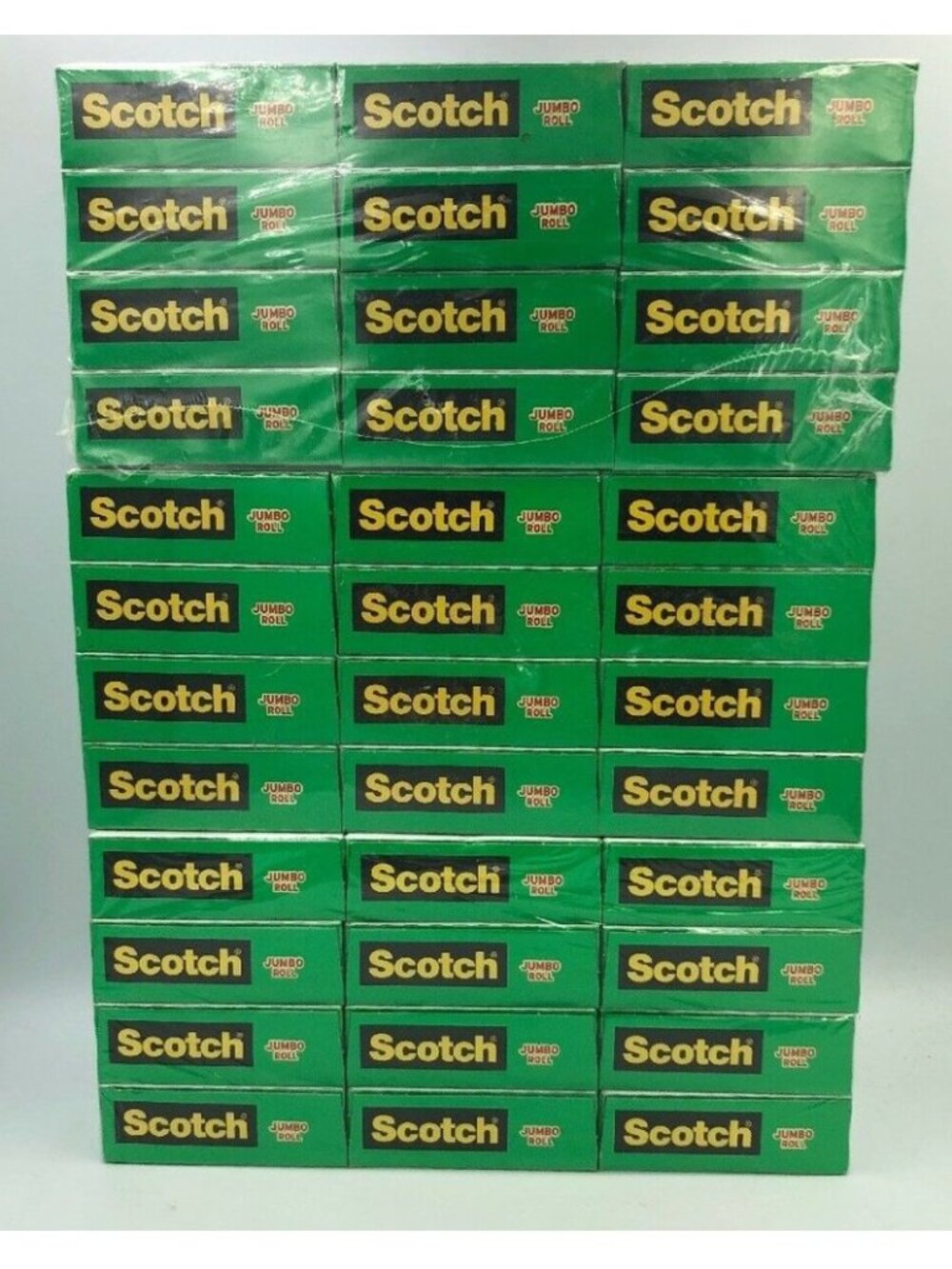 Lot of 3 Scotch MagicTape 3M12 x 3 = 36 Jumbo Rolls Invisible Clear 3/4 x1500 In